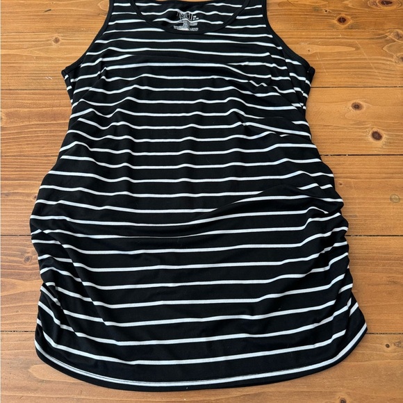 Time and Tru Black and White Striped Dress - Picture 5 of 6